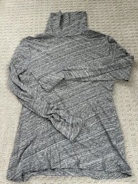 J. Crew tissue tee Heather Gray Turtleneck cotton Top